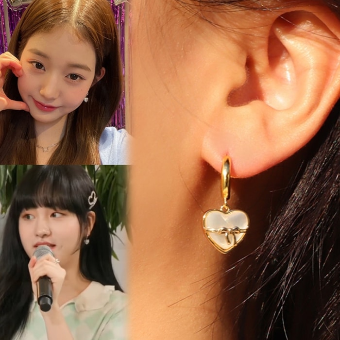 [IVE着用] holiday heart earring 2Color