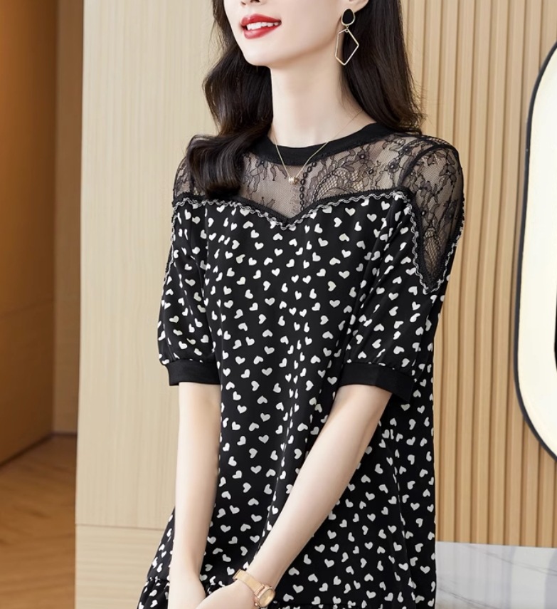 ワンピース デート モテアイテム フレアワンピース レース ハート柄 ミモレ丈 大人可愛い きれいめ 上品 おしゃれ かっこいい 大人可愛い ラブリー キュート ガーリー クール モード系 セクシー