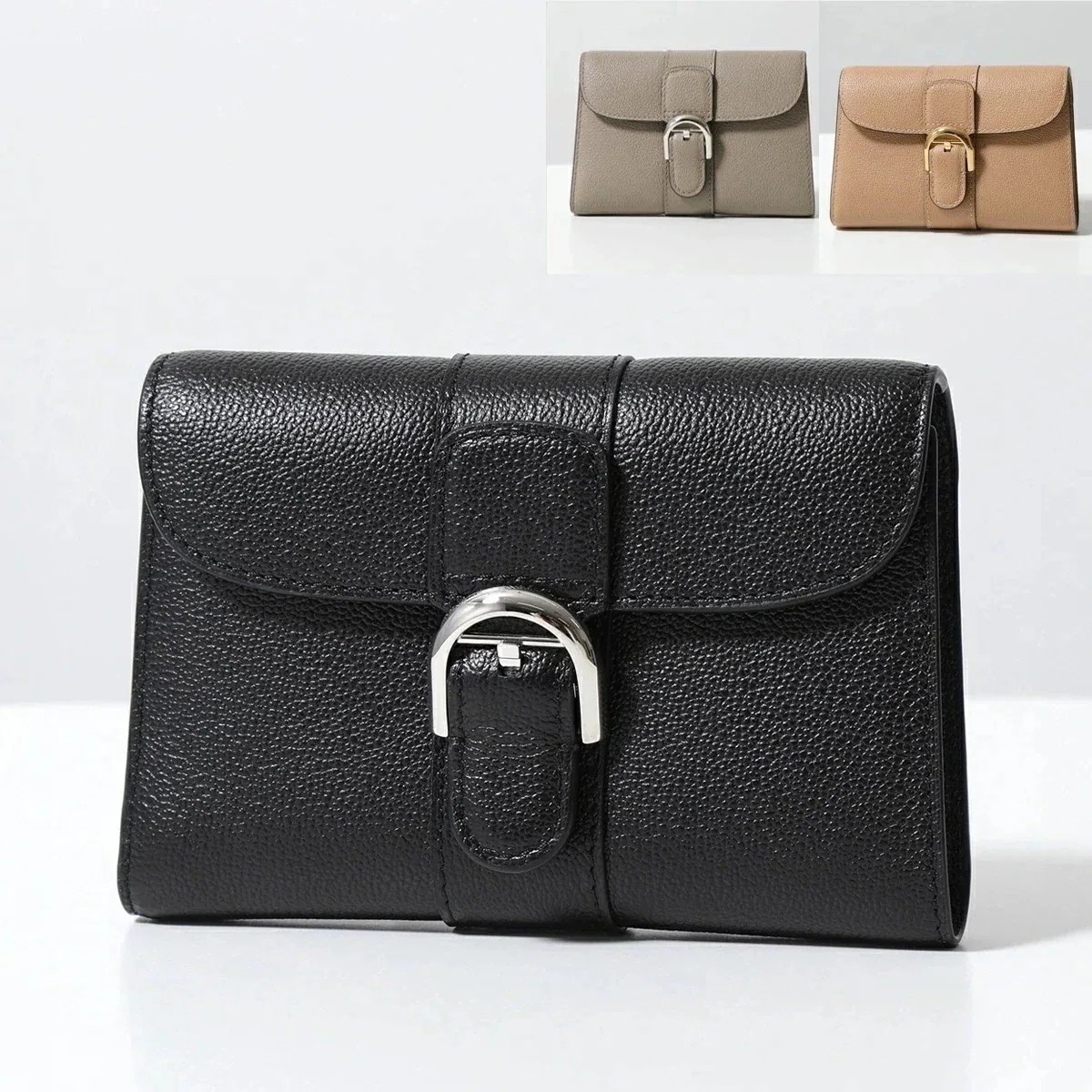 DELVAUX デルヴォー 二つ折り財布 Brillant Compact Wallet ブリヨン AB0493AAU099ZPA レディース レザー ミニ財布