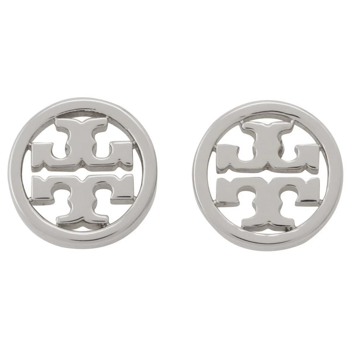トリーバーチ ピアス Tory Burch レディース ダブルT ロゴ ミラー サークル スタッド シルバー アクセサリー 11165518 022 / 26222 022