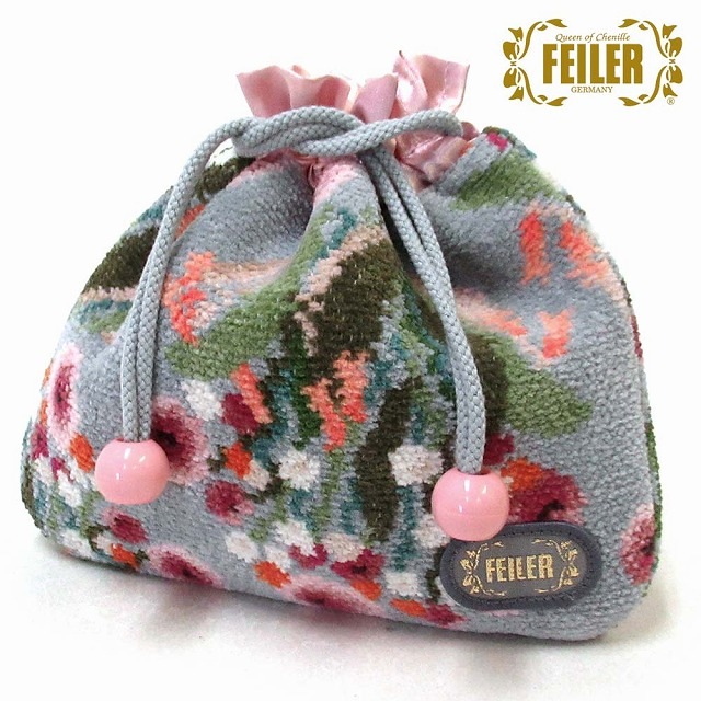 FEILER フェイラー 巾着 小物入れ ポンポネットローズ 限定デザイン MR POR232012
