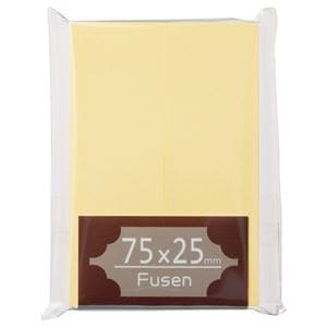 （まとめ） TANOSEE ふせん 75×25mm クリーム 1パック（2冊） (×30セット)