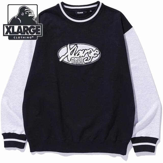 レトロ クルーネック スウェットシャツ [101244012026] RETRO CREWNECK SWEATSHIRT メンズ トップス トレーナー BLACK