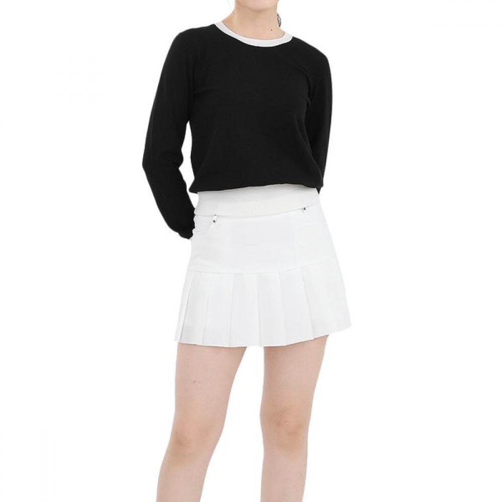 (ラックスゴルフ) ラックスゴルフレディーススタッズ付きリンクルキュロットスカートパンツ MDG3S101