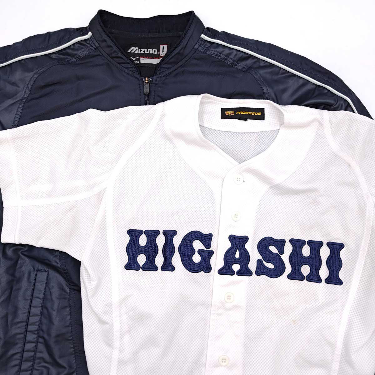 【中古】愛知県立 安城東高校 硬式 野球部 ユニフォーム ベンチコート ZETT ミズノ L メンズ 実使用 支給品