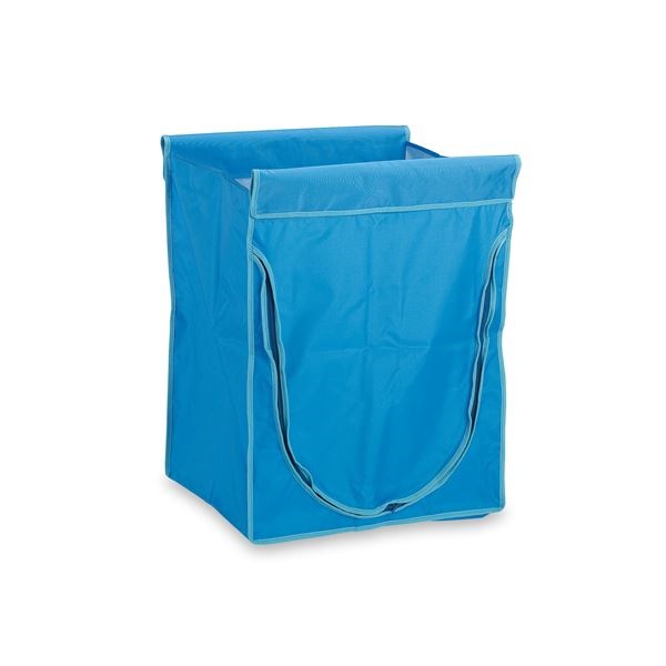 本体別売 スタンディングカート/運搬カート用品 替袋E 青 ファスナー付 小 ナイロン製 業務用 工場 店舗