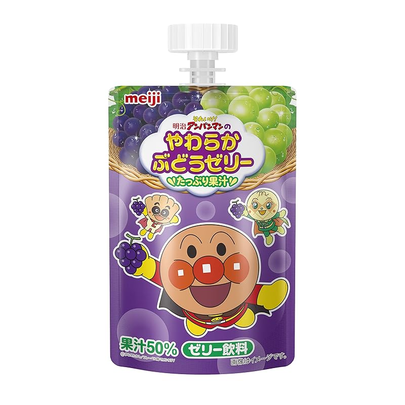 【ケース販売】明治それいけ! アンパンマン やわらかぶどうゼリー100ｇ ×36個