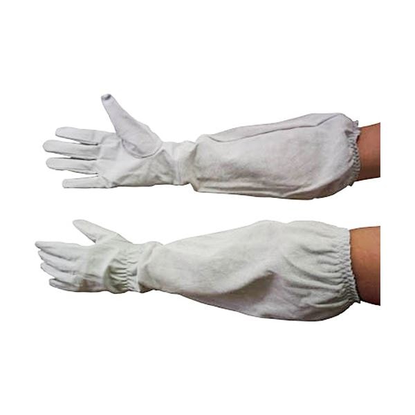 （まとめ）中部物産貿易 ホーケン 肘まで長い革手袋 L 55697 1双 [x3セット]