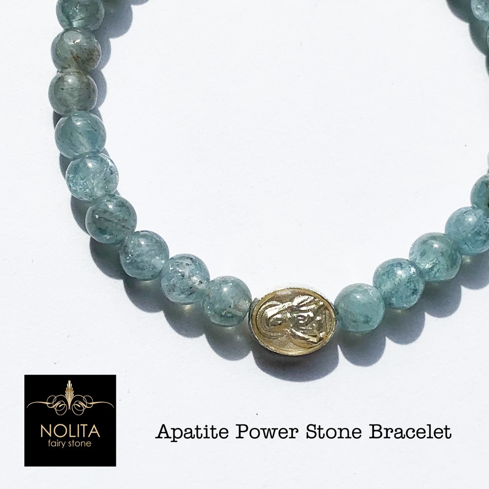 アパタイト 天然石ブレスレット 心身の浄化 天然石ブレスレット 6mm アパタイト 6,623円