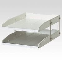 （まとめ買い）パイラトレー A4縦 2段 CR-TR22-NG 00049975 [x3]