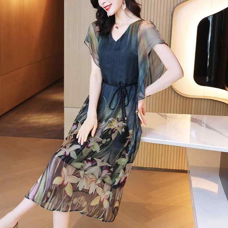 レディース ファッション ドレス 夏 フレンチ レトロ 花柄 スカート ティーブレイク スカート 4,919円