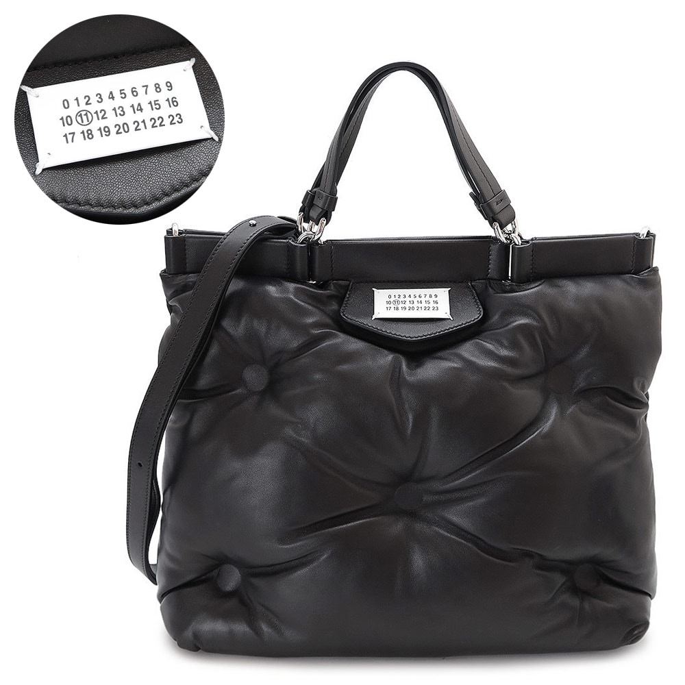 トートバッグ レディース グラムスラム ミディアム S56WC0126 P4300 T8013 ショルダーバッグ レザー ブラック 黒