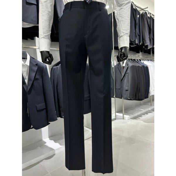 秋冬ネイビーベーシックフィットメンズスパンビジネスカジュアルパンツ