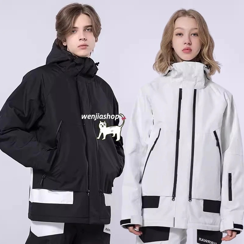 スノーボードウェアジャケットアウター単品メンズレディース男女兼用トップススノボウェアスノーウェアスキーウェアスノボーウェア韓国風防水保温防雪防水防寒