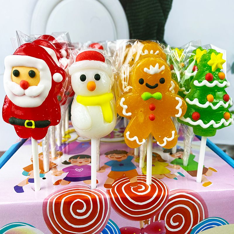 Youtube insで話題クリスマススナック棒キャンディ ハードキャンディ 子供向け高デザインパッケージ カートゥーンでカワイイ 平安節プレゼント
