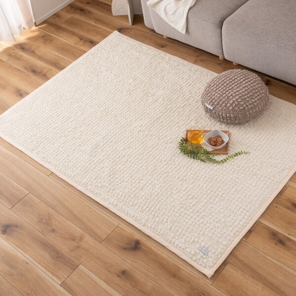 GLK-204IV アイボリー 冷感ポップコーンラグ メーカー直送