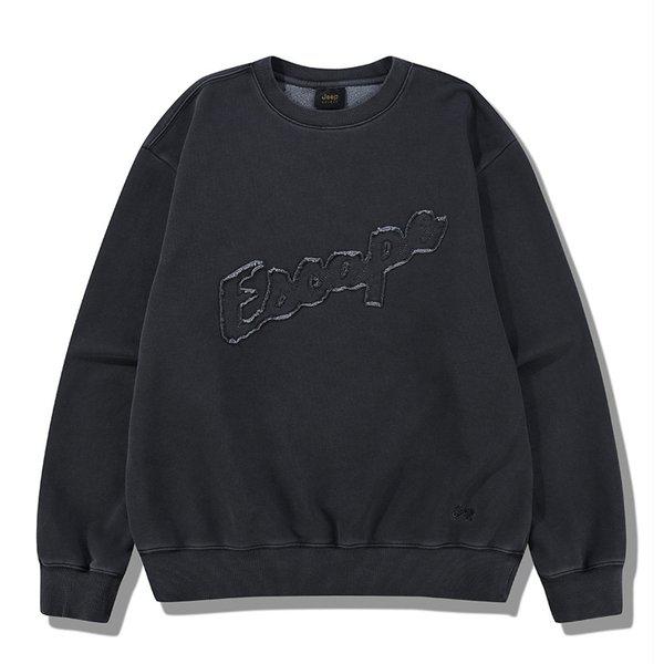 (ユニ) ヴィンテージ・ダイイング・アップリケ・マントゥメン 長袖 Tシャツ JQ1TSU838_BP