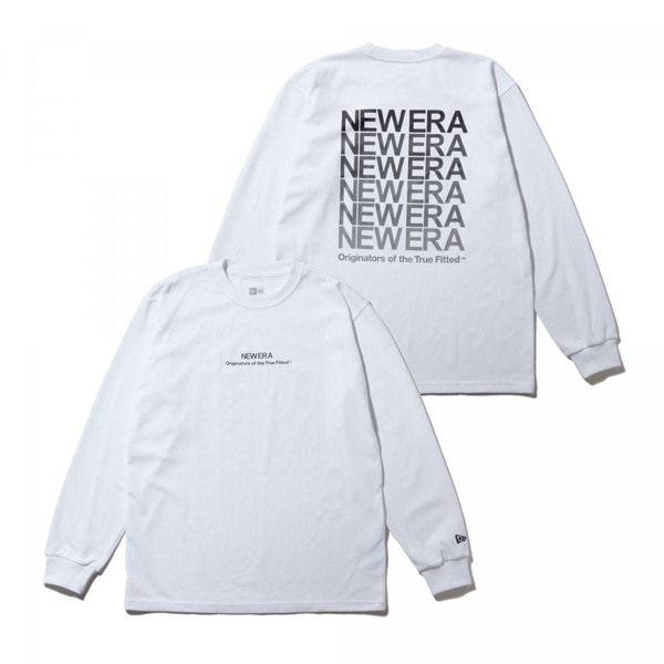 NEWERA ニューエラ 長袖 パフォーマンス Tシャツ Wordmark Logo ホワイト レギュラーフィット 14324674