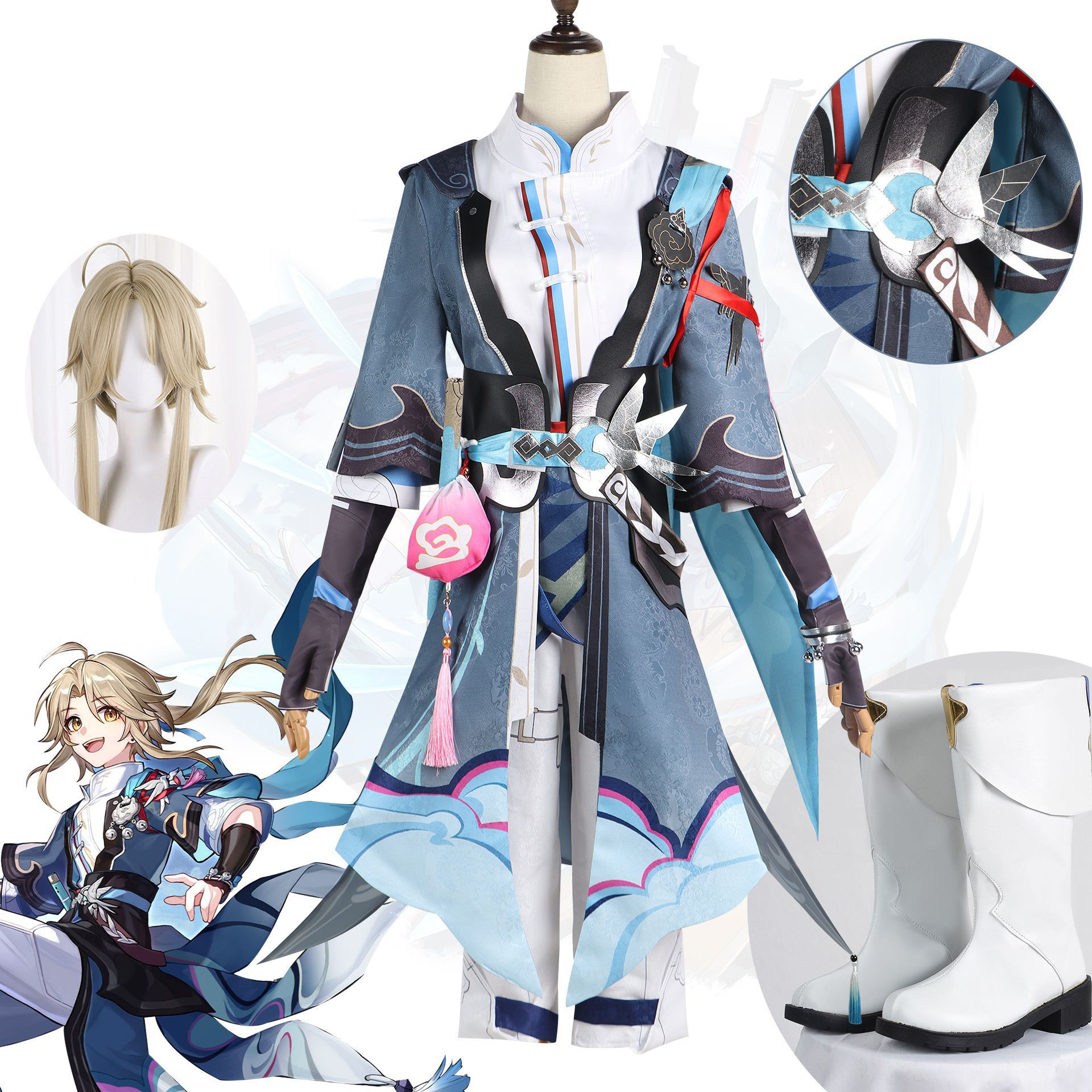 崩壊星穹鉄道ゲームcos彦卿コスプレ紳士服ミハ遊戯アニメcos