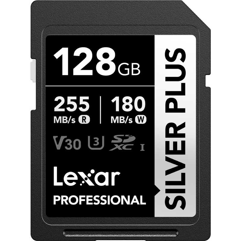 SDXCカード Professional SILVER PLUSシリーズ V30 UHS-I U3 読出速度 最大255MB/s ［128GB］ ［128GB］　LSDSIPL128G-BNNPJ