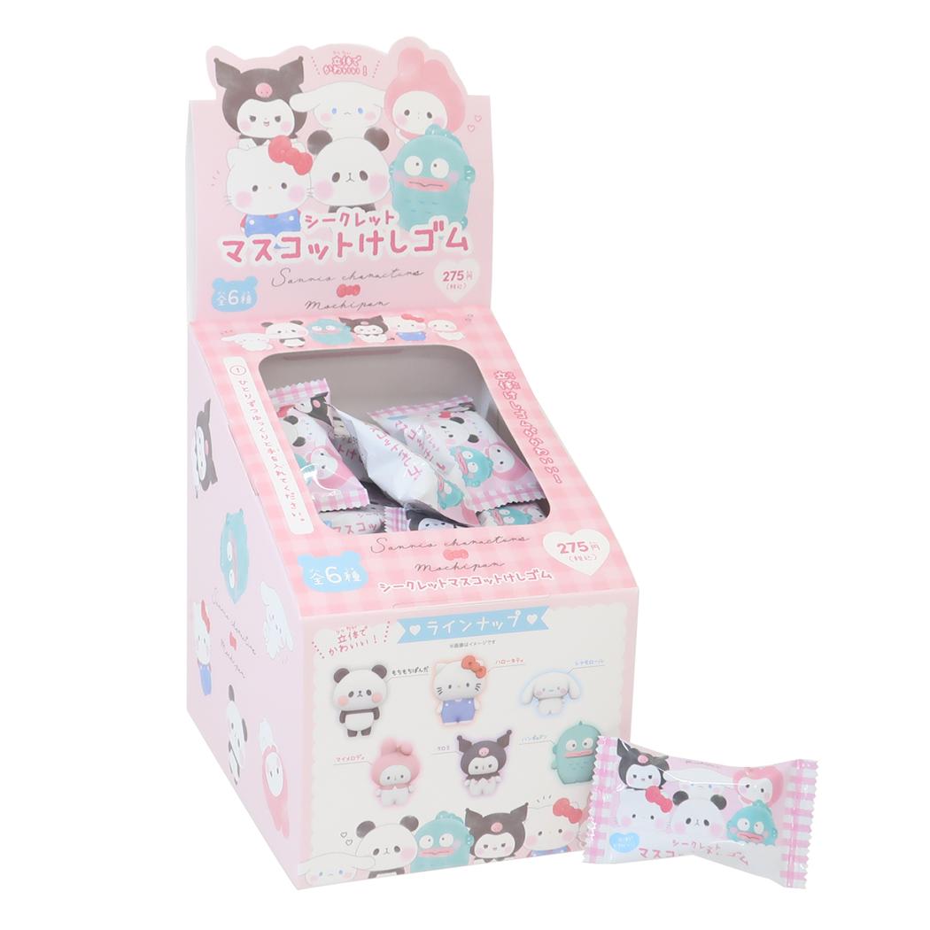 サンリオxもちぱん 消しゴム シークレットマスコット消しゴム 全6種類 60個入セット
