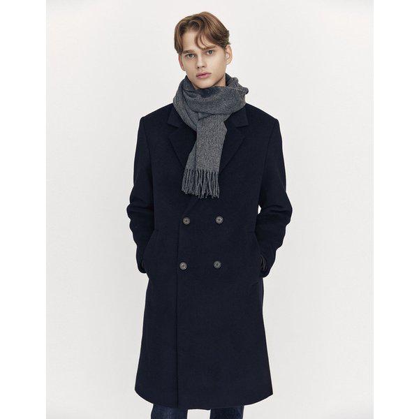 NEW メンズ ウールカシミア ダブルコート 01075922