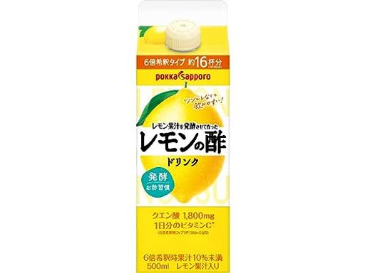 ポッカサッポロ飲料 レモン果汁を発酵させて作ったレモンの酢500ML × 12本 7,959円