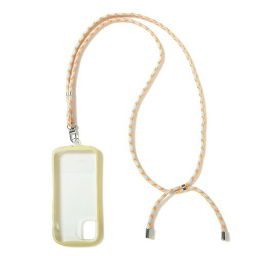 Ungrid Easy Grip Clear Case+Tag Strap Set MUSTARD【iPhone 12 / 12 Pro 対応】4589676565052
