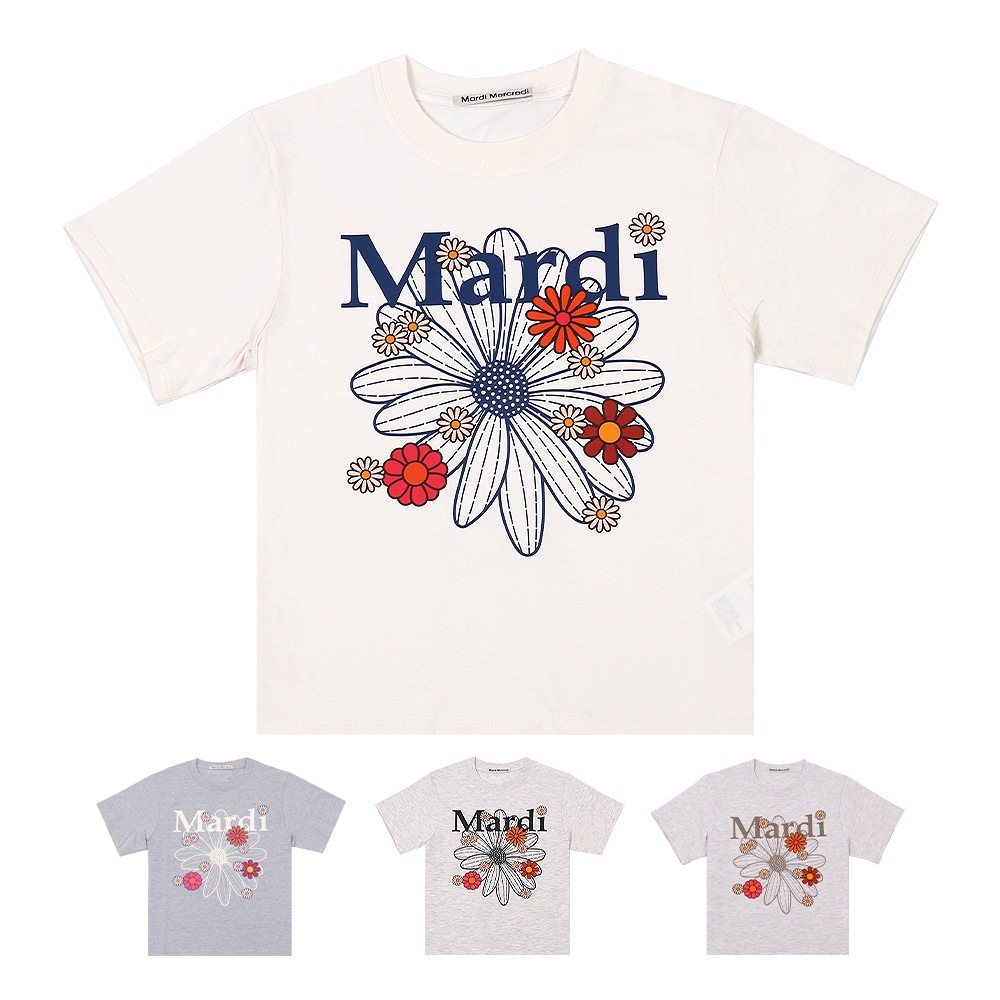 Tシャツ SLIM TSHIRT FLOWERMARDI BLOSSOM 半袖 レディース 韓国 ファッション アパレル
