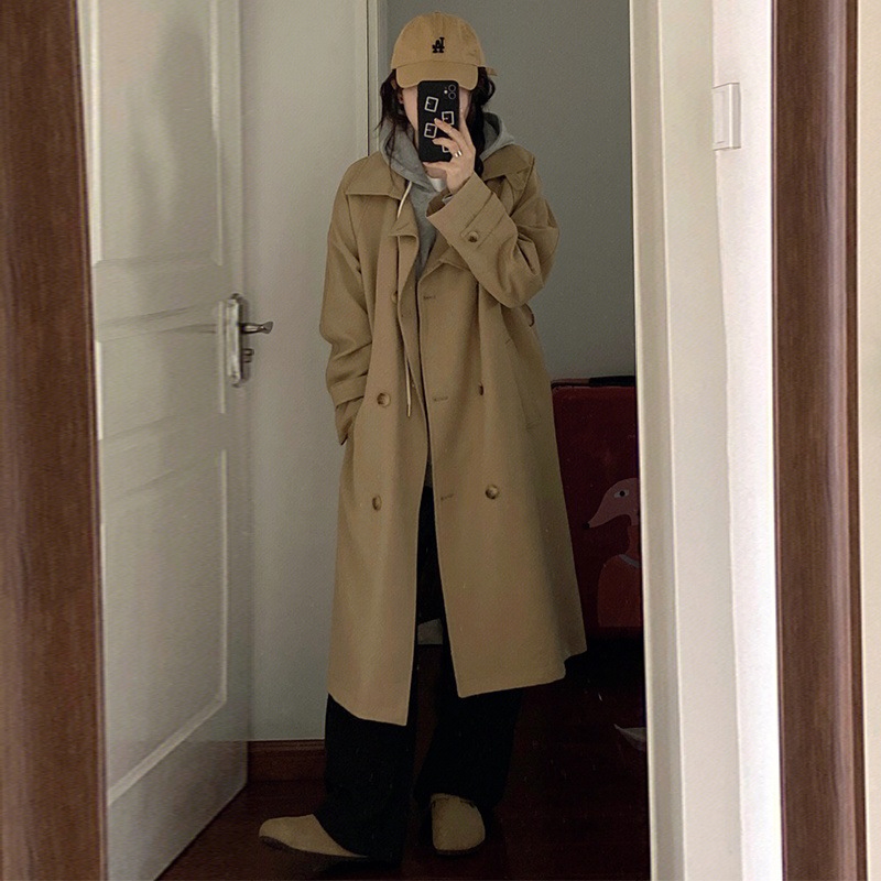 今年人気の春と秋の女性用ウインドブレーカージャケット新しいスタイルSMLゆったりとしたカジュアルな和風コート