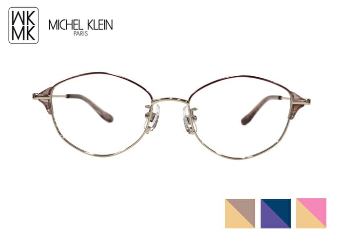 ミッシェルクラン MICHEL KLEIN mk-1002 ウェリントン フルリム チタン アセテート レディース メガネ めがね 眼鏡 49サイズ