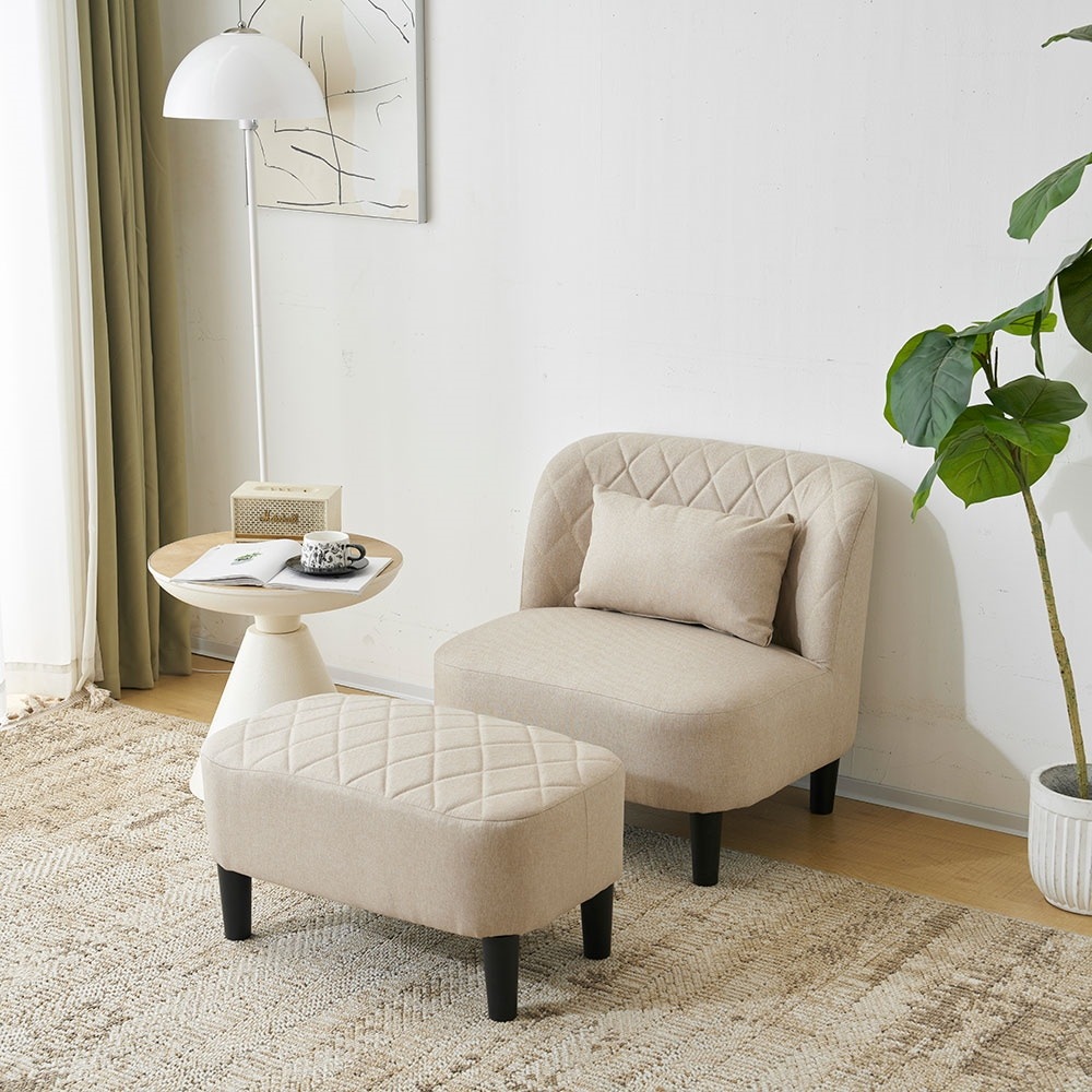 【国内即日発送】1人掛けソファ 人用 オットマン付き ソファベッド 背もたれ 座椅子 ライニングチェア 2タイプ 組み合わせ コンパクト 一人暮らし ダイニング 取り外し可能なカバー 3色