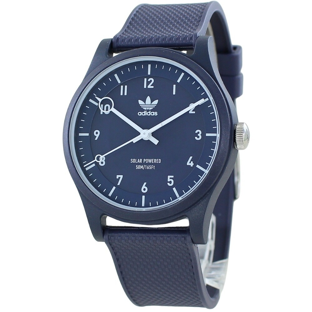 ソーラー 電池交換不要 アディダス 腕時計 メンズ レディース ユニセックス バイオレジン ブルー おしゃれ 誕生日プレゼント 男性 女性 中学生 高校生 大学生 社会人 スポーツ アウトドア