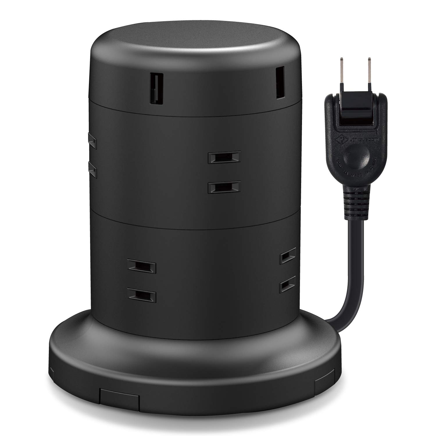 エレコム 電源タップ タワー型 延長コード 8個口