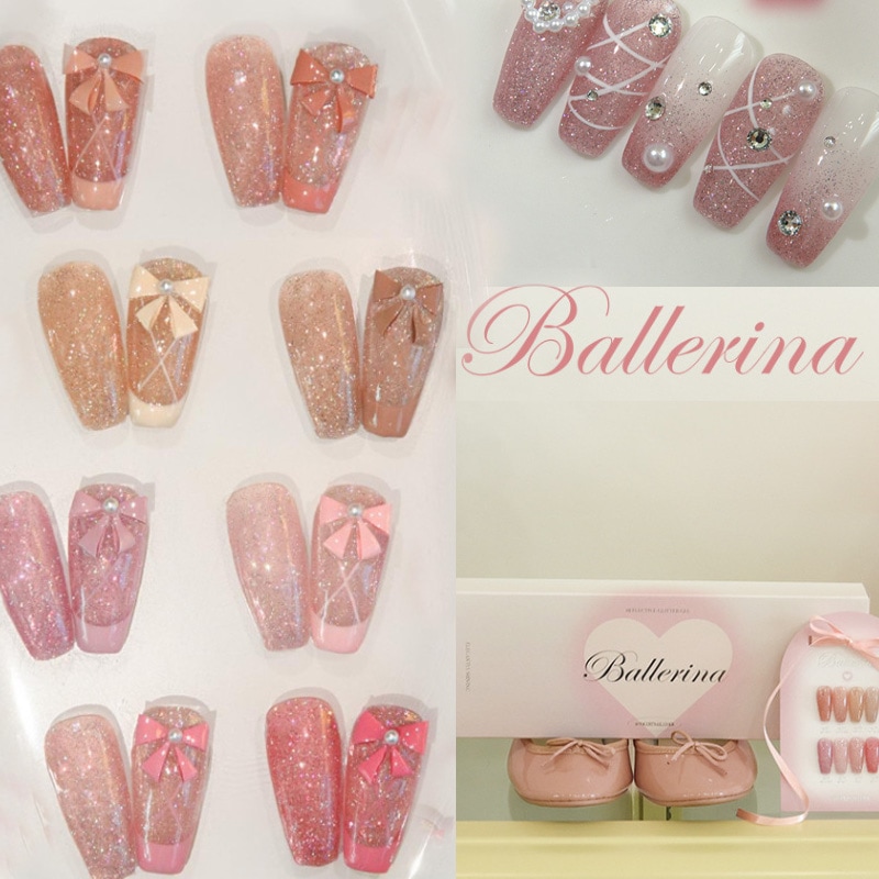 [YOGURT NAIL] 【バレリーナ】 [8色set] フラッシュON/OFFシロップ グリッターゼル/デイリーとウェディングにともに似合うデザイン