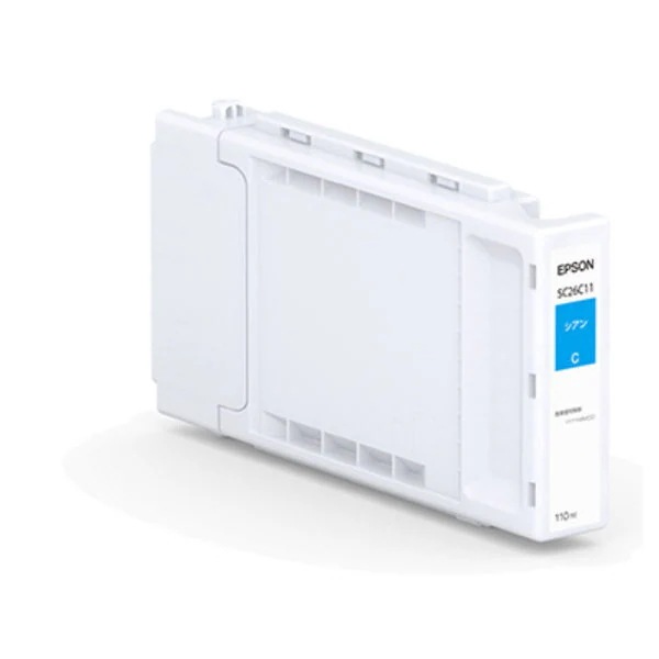 （まとめ買い）純正 インクカートリッジ シアン 110ml SC26C11 [x3]