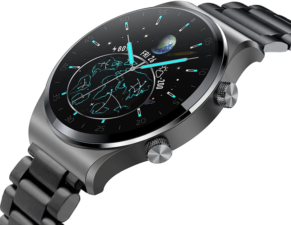 【本日限定価格】 スマートウォッチ iphone&Android対応 着信通知 遠隔撮影 長座注意 6,350円