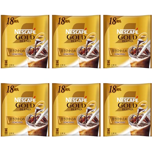 ネスカフェ ゴールドブレンド ポーション 甘さひかえめ 18個×6袋アイスコーヒー濃縮希釈 4,800円