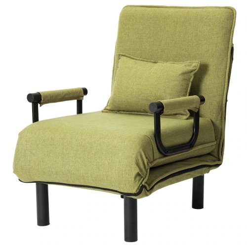 【即日発送 送.料.無.料】【グリーン】折りたたみソファー ソファベッド 1人掛け 省スペース 硬め