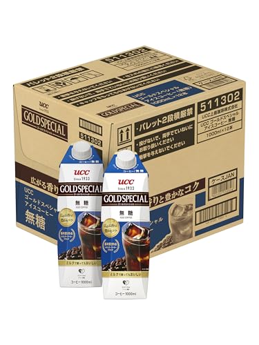 ゴールドスペシャル UCC アイスコーヒー 無糖 紙パック コーヒー 1000ml×12本 4,757円