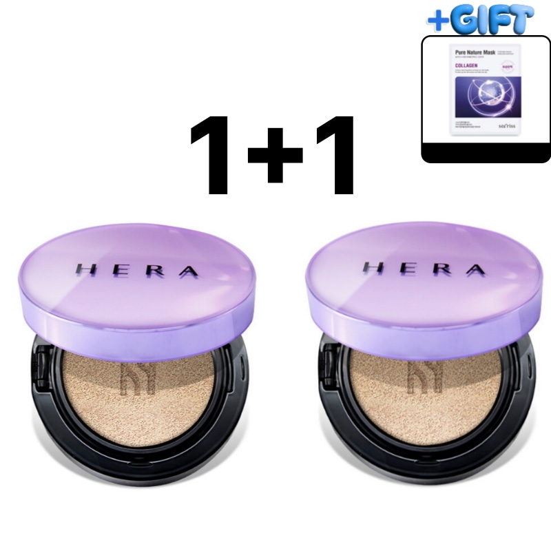 [1+1] hera UVミスト クッション カバー C21, C23 / 潤いファンデ, ナチュラルカバー , クッションファンデ, 紫外線対策