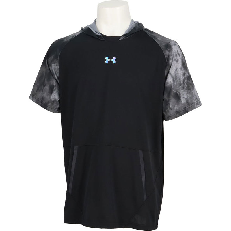 UA YARD SHORT SLEEVE HOODIE 野球 ソフトボール Ｔシャツメンズ 6001302-001