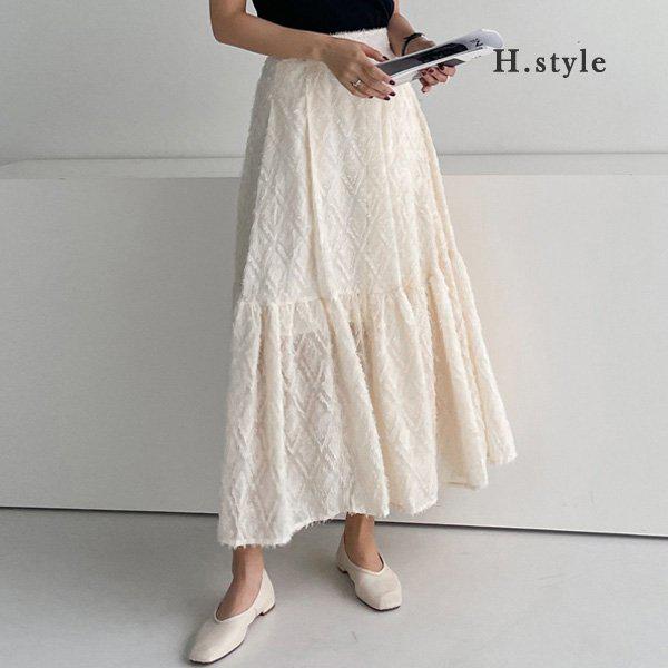 Hスタイル(JB)ブリリアンスカート 春新商品 早春スカート SK スカート シフォン フレア プリーツ シャーリング Aライン Hライン 休暇