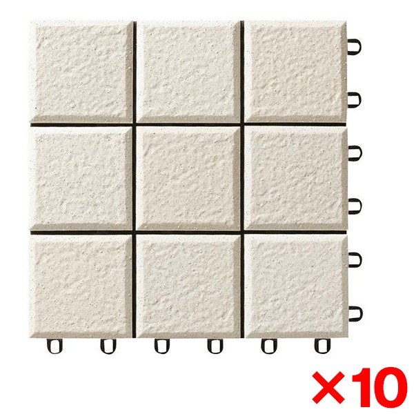 【10個セット】 AP10MG03UFJ オフホワイト BASEA（バーセア） MGシリーズ [タイルユニット]