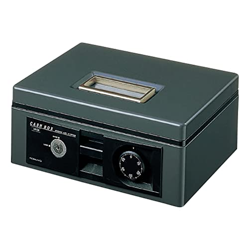 色：ダークグレー サイズ：A5 コクヨ(KOKUYO) 手提げ金庫 ダイヤル付 A5 グレー CB