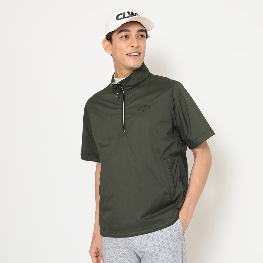 キャロウェイ CW25-C25216100-KH-M メンズ ストレッチミニリップハーフジップブルゾン（カーキ・サイズ：M） CW25C25216100KHM 8,506円