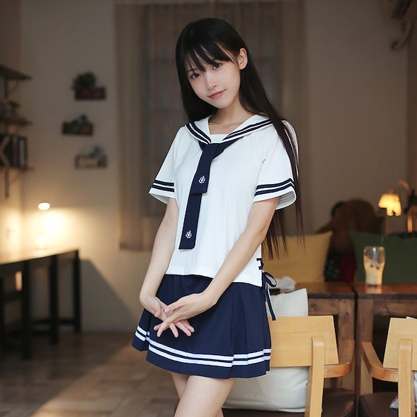 制服海兵風妹服スカート制服クラスセーラー服学生服関西襟学院風