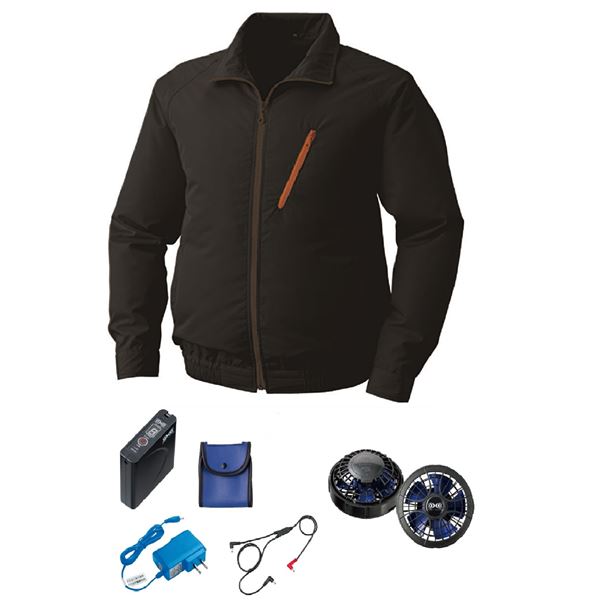 KU90510 空調服 R ポリエステル製 FAN2400SPBB・RD9261・LISUPER1セット ブラック L 15,410円