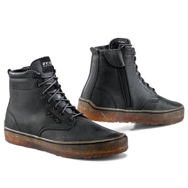 D19281 24.0cm ブラック 7306W ダートウッド Waterproof TCX [バイク用ライディングブーツ / 牛革 / 防水 / サイドジップ]