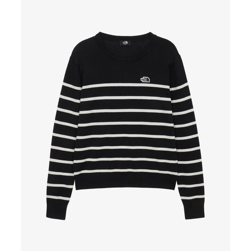 [公式] NT7AR90A 女性ボルガストライプセーター BLACK
